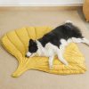 Leaf Shaped Dog Mat
